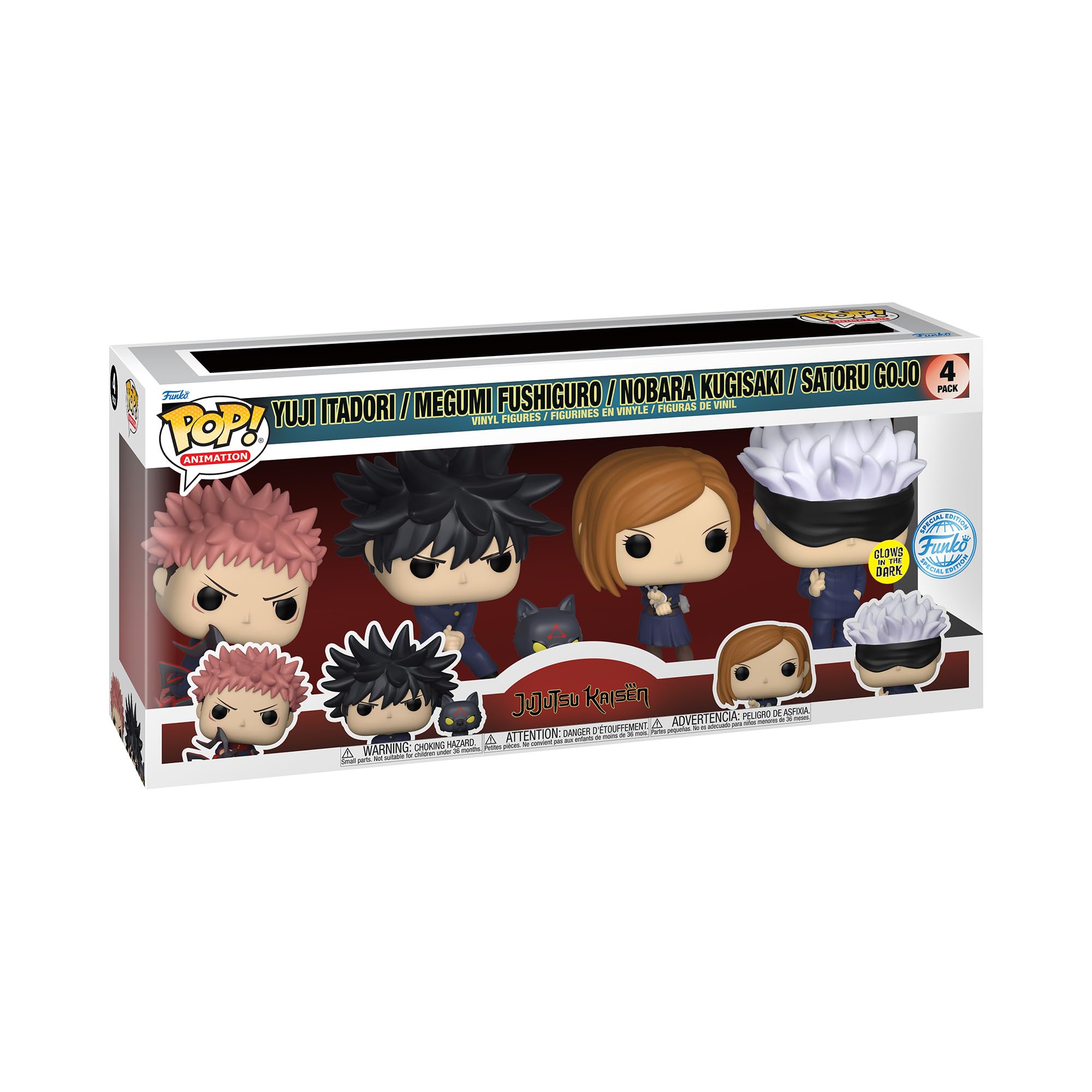 Funko Pop! Jujutsu Kaisen Satoru Gojo 4Pk Figurines en Vinyle [Collection]Hommes et Femmes [Événements Annuels]Officiel 